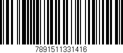 Código de barras (EAN, GTIN, SKU, ISBN): '7891511331416'