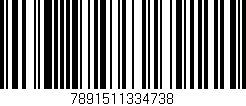 Código de barras (EAN, GTIN, SKU, ISBN): '7891511334738'