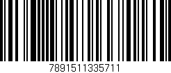 Código de barras (EAN, GTIN, SKU, ISBN): '7891511335711'