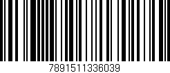 Código de barras (EAN, GTIN, SKU, ISBN): '7891511336039'