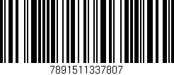 Código de barras (EAN, GTIN, SKU, ISBN): '7891511337807'