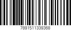 Código de barras (EAN, GTIN, SKU, ISBN): '7891511339368'