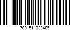 Código de barras (EAN, GTIN, SKU, ISBN): '7891511339405'