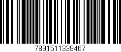 Código de barras (EAN, GTIN, SKU, ISBN): '7891511339467'