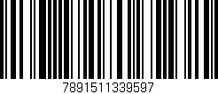 Código de barras (EAN, GTIN, SKU, ISBN): '7891511339597'