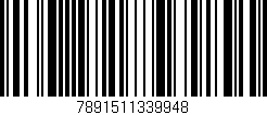Código de barras (EAN, GTIN, SKU, ISBN): '7891511339948'