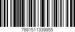 Código de barras (EAN, GTIN, SKU, ISBN): '7891511339955'