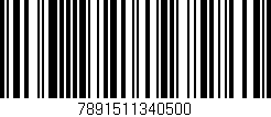 Código de barras (EAN, GTIN, SKU, ISBN): '7891511340500'