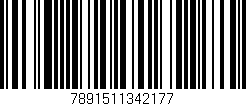 Código de barras (EAN, GTIN, SKU, ISBN): '7891511342177'