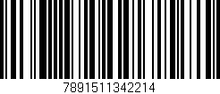 Código de barras (EAN, GTIN, SKU, ISBN): '7891511342214'