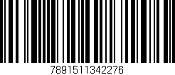 Código de barras (EAN, GTIN, SKU, ISBN): '7891511342276'