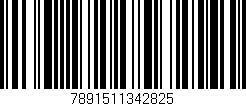 Código de barras (EAN, GTIN, SKU, ISBN): '7891511342825'