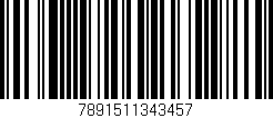 Código de barras (EAN, GTIN, SKU, ISBN): '7891511343457'