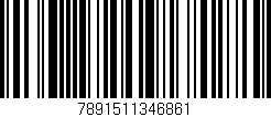 Código de barras (EAN, GTIN, SKU, ISBN): '7891511346861'