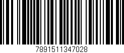 Código de barras (EAN, GTIN, SKU, ISBN): '7891511347028'