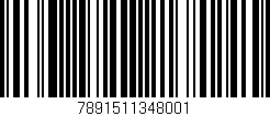 Código de barras (EAN, GTIN, SKU, ISBN): '7891511348001'