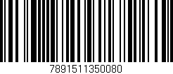 Código de barras (EAN, GTIN, SKU, ISBN): '7891511350080'