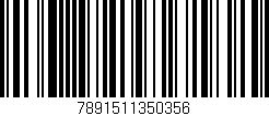 Código de barras (EAN, GTIN, SKU, ISBN): '7891511350356'