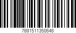 Código de barras (EAN, GTIN, SKU, ISBN): '7891511350646'