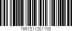 Código de barras (EAN, GTIN, SKU, ISBN): '7891511351155'