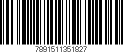 Código de barras (EAN, GTIN, SKU, ISBN): '7891511351827'