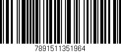 Código de barras (EAN, GTIN, SKU, ISBN): '7891511351964'