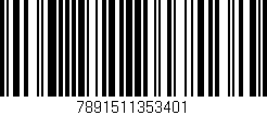 Código de barras (EAN, GTIN, SKU, ISBN): '7891511353401'
