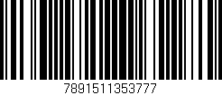 Código de barras (EAN, GTIN, SKU, ISBN): '7891511353777'