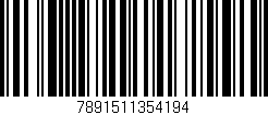 Código de barras (EAN, GTIN, SKU, ISBN): '7891511354194'