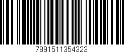 Código de barras (EAN, GTIN, SKU, ISBN): '7891511354323'