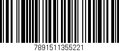 Código de barras (EAN, GTIN, SKU, ISBN): '7891511355221'