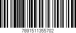 Código de barras (EAN, GTIN, SKU, ISBN): '7891511355702'