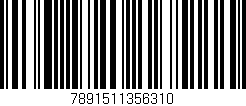 Código de barras (EAN, GTIN, SKU, ISBN): '7891511356310'