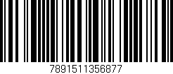 Código de barras (EAN, GTIN, SKU, ISBN): '7891511356877'