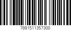 Código de barras (EAN, GTIN, SKU, ISBN): '7891511357300'