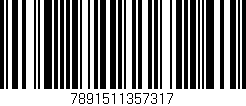Código de barras (EAN, GTIN, SKU, ISBN): '7891511357317'