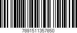 Código de barras (EAN, GTIN, SKU, ISBN): '7891511357850'