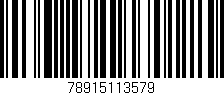 Código de barras (EAN, GTIN, SKU, ISBN): '78915113579'