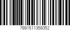 Código de barras (EAN, GTIN, SKU, ISBN): '7891511358352'