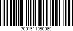 Código de barras (EAN, GTIN, SKU, ISBN): '7891511358369'