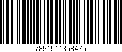 Código de barras (EAN, GTIN, SKU, ISBN): '7891511358475'