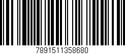 Código de barras (EAN, GTIN, SKU, ISBN): '7891511358680'
