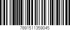 Código de barras (EAN, GTIN, SKU, ISBN): '7891511359045'