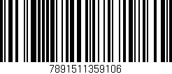 Código de barras (EAN, GTIN, SKU, ISBN): '7891511359106'