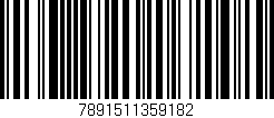 Código de barras (EAN, GTIN, SKU, ISBN): '7891511359182'