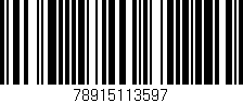 Código de barras (EAN, GTIN, SKU, ISBN): '78915113597'