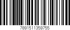 Código de barras (EAN, GTIN, SKU, ISBN): '7891511359755'