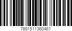 Código de barras (EAN, GTIN, SKU, ISBN): '7891511360461'