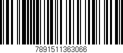 Código de barras (EAN, GTIN, SKU, ISBN): '7891511363066'