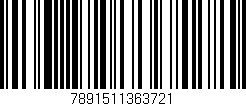 Código de barras (EAN, GTIN, SKU, ISBN): '7891511363721'